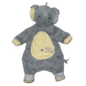 Douglas Baby Elephant Lovey Bird Plush Sshlumpie Security Blanket Soft Gray